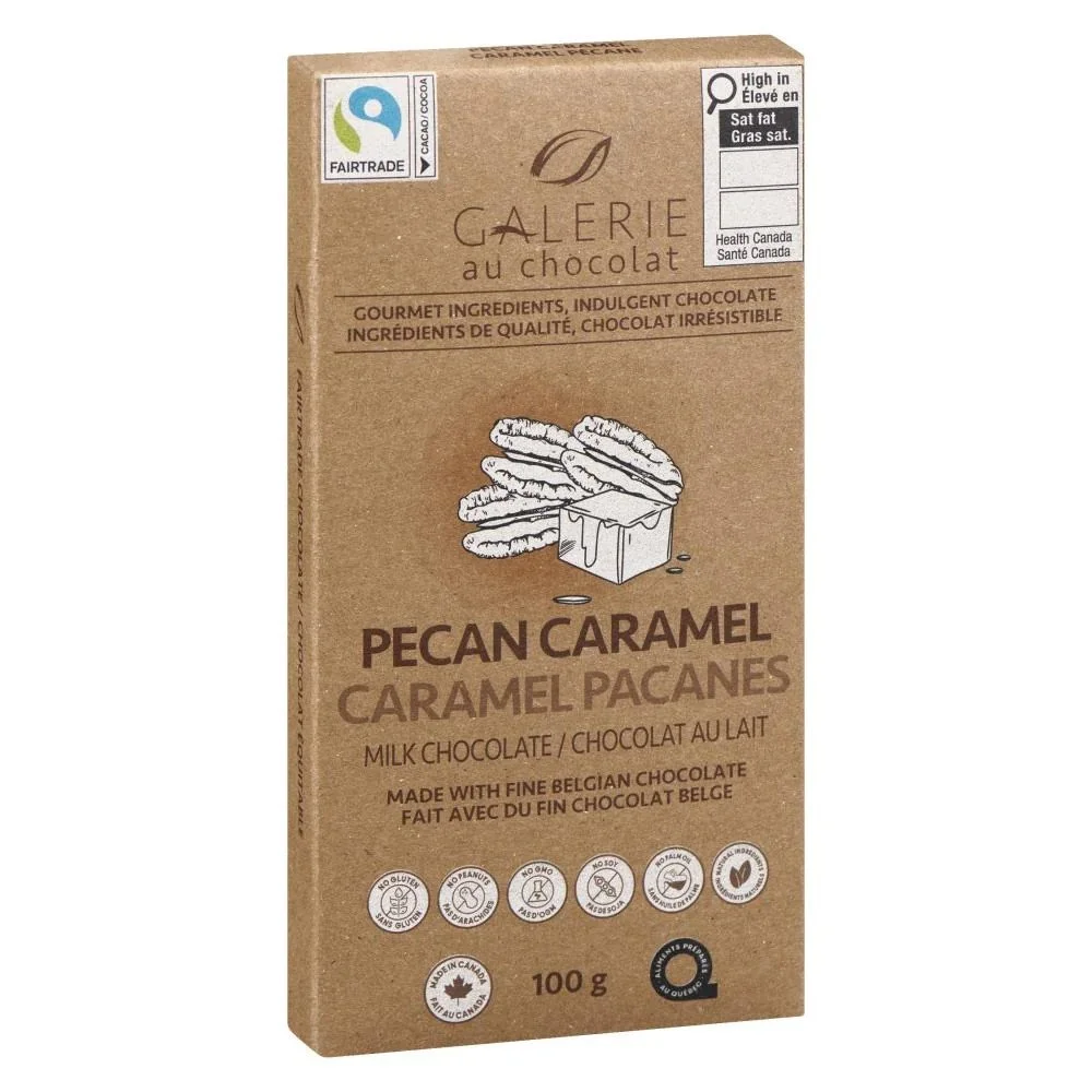 Pecan Caramel Milk Chocolate Bar