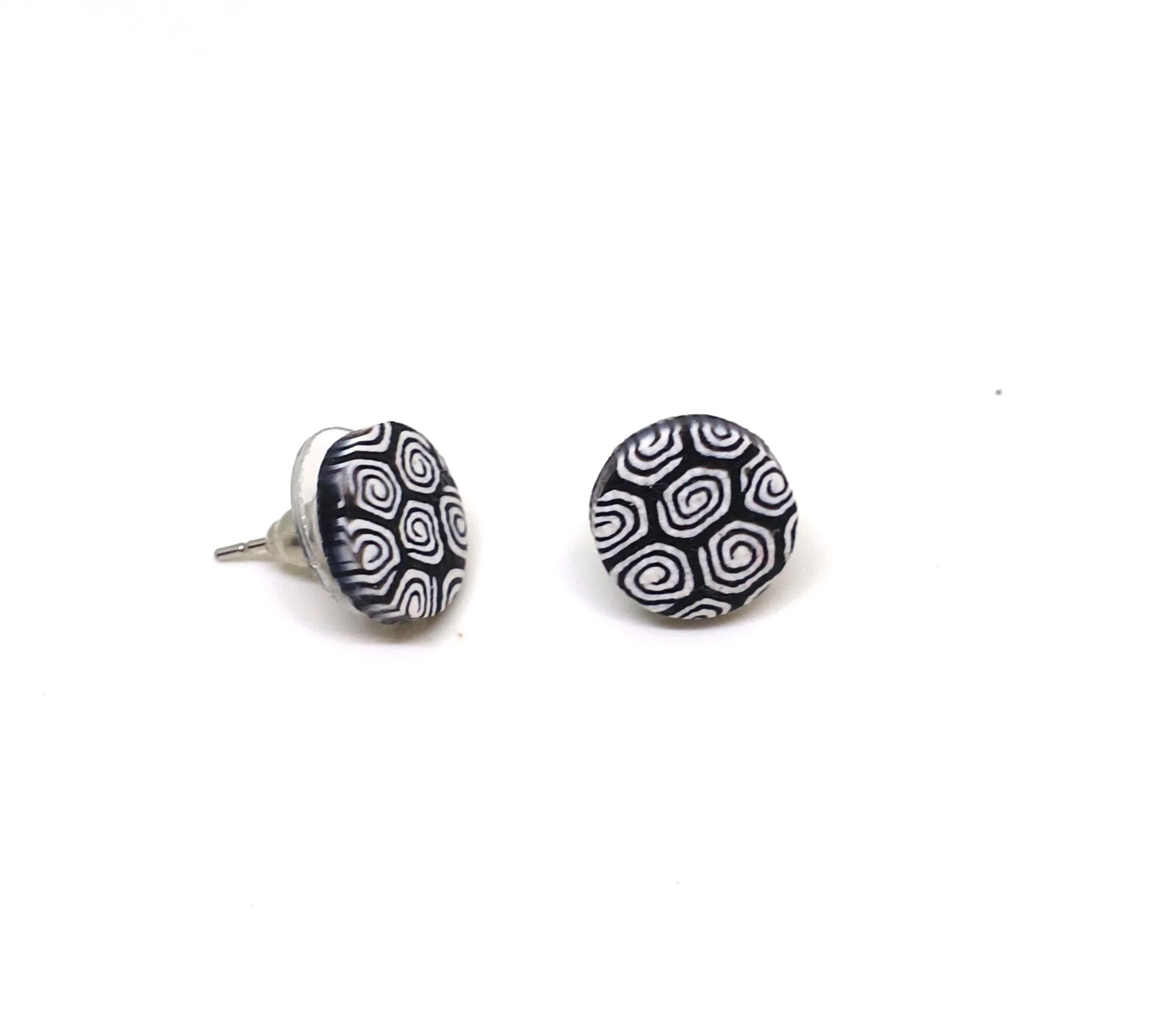 Polymer Round Stud Earrings - Nepal