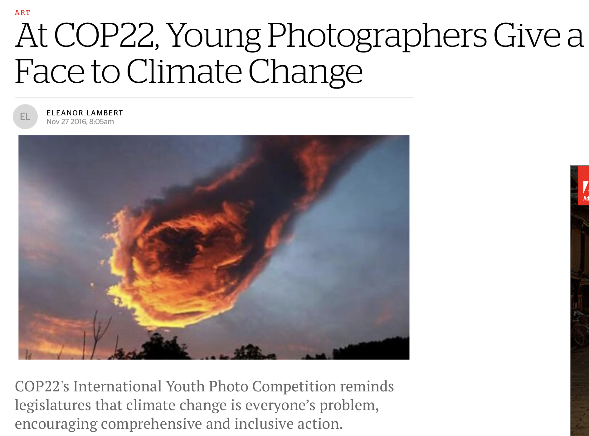 At COP22, Young Photographers Give a Face to Climate Change