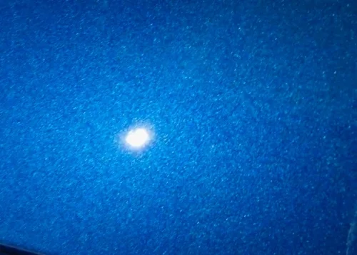 After polishing, the marring and swirls have been removed