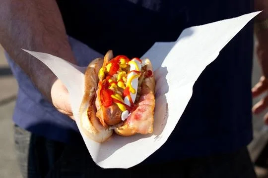 Delicious Hot Dog From Dogfather Catering Seattle Event Food