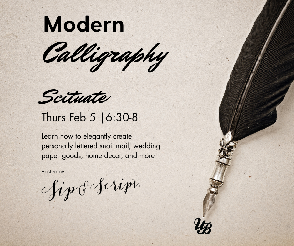 Scituate | Modern Calligraphy For Beginners Workshop 