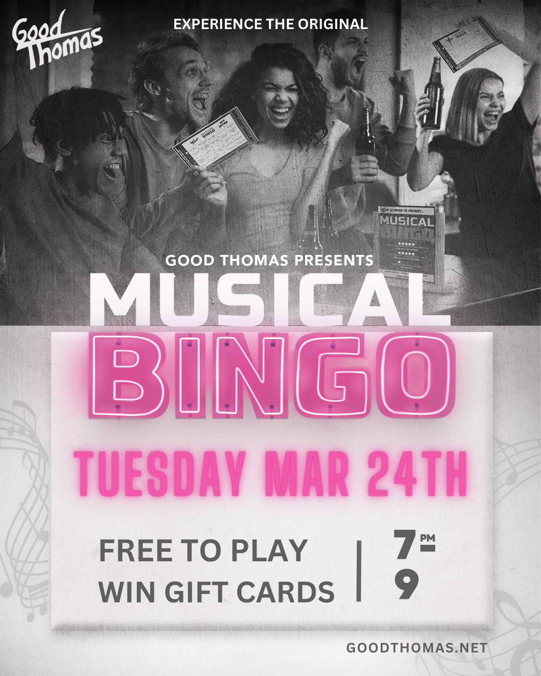 Plymouth | Musical Bingo with Good Thomas