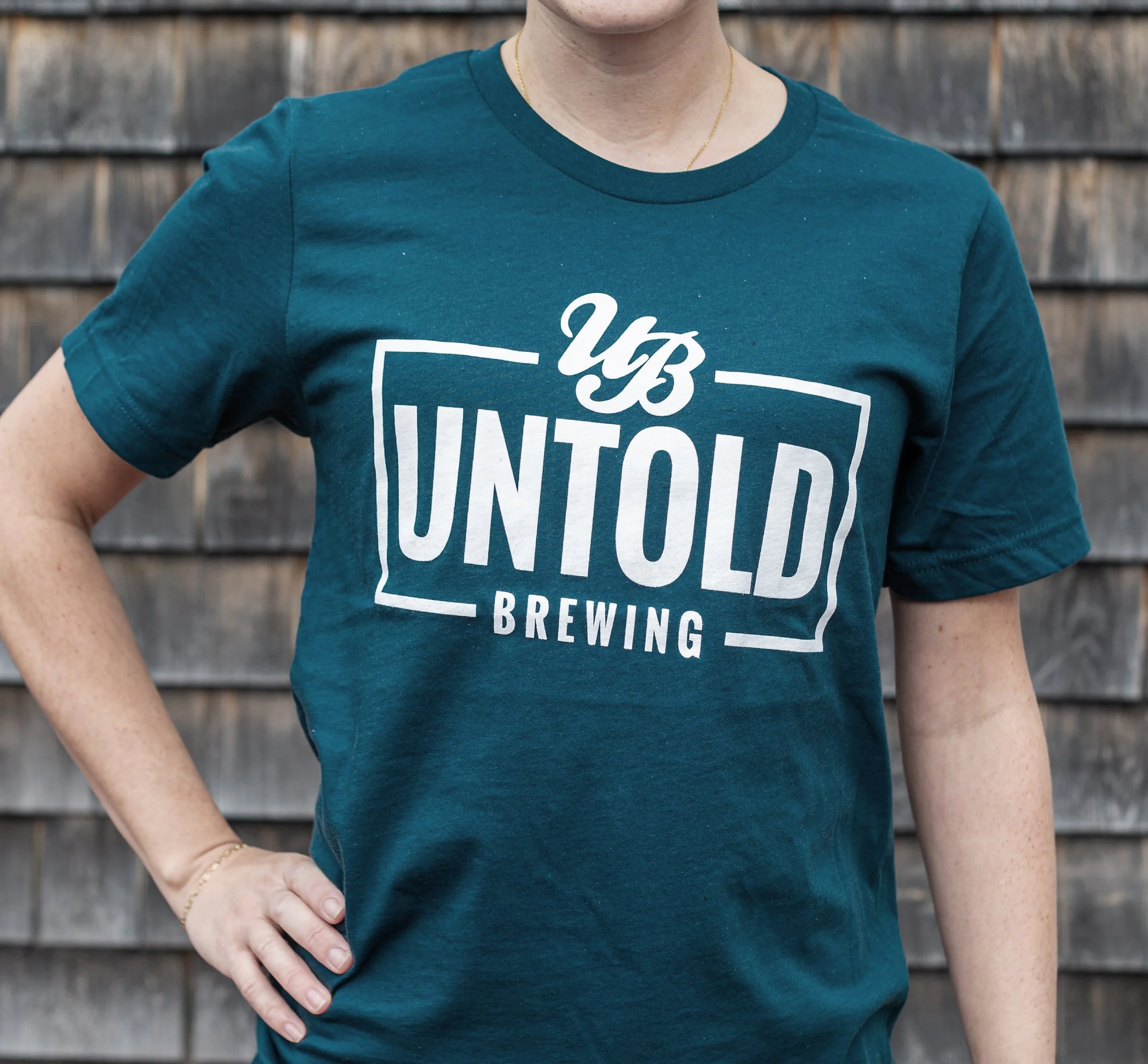 Classic Rectangle Logo Tee - Atlantic Blue