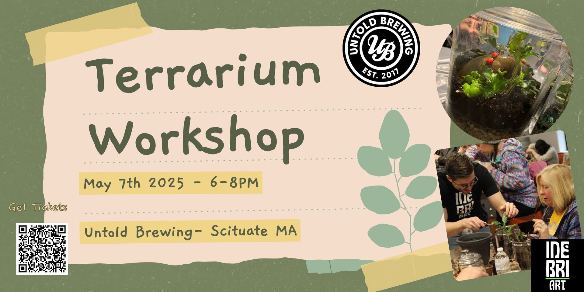 Scituate | Terrarium Workshop - Hosted By InebriART