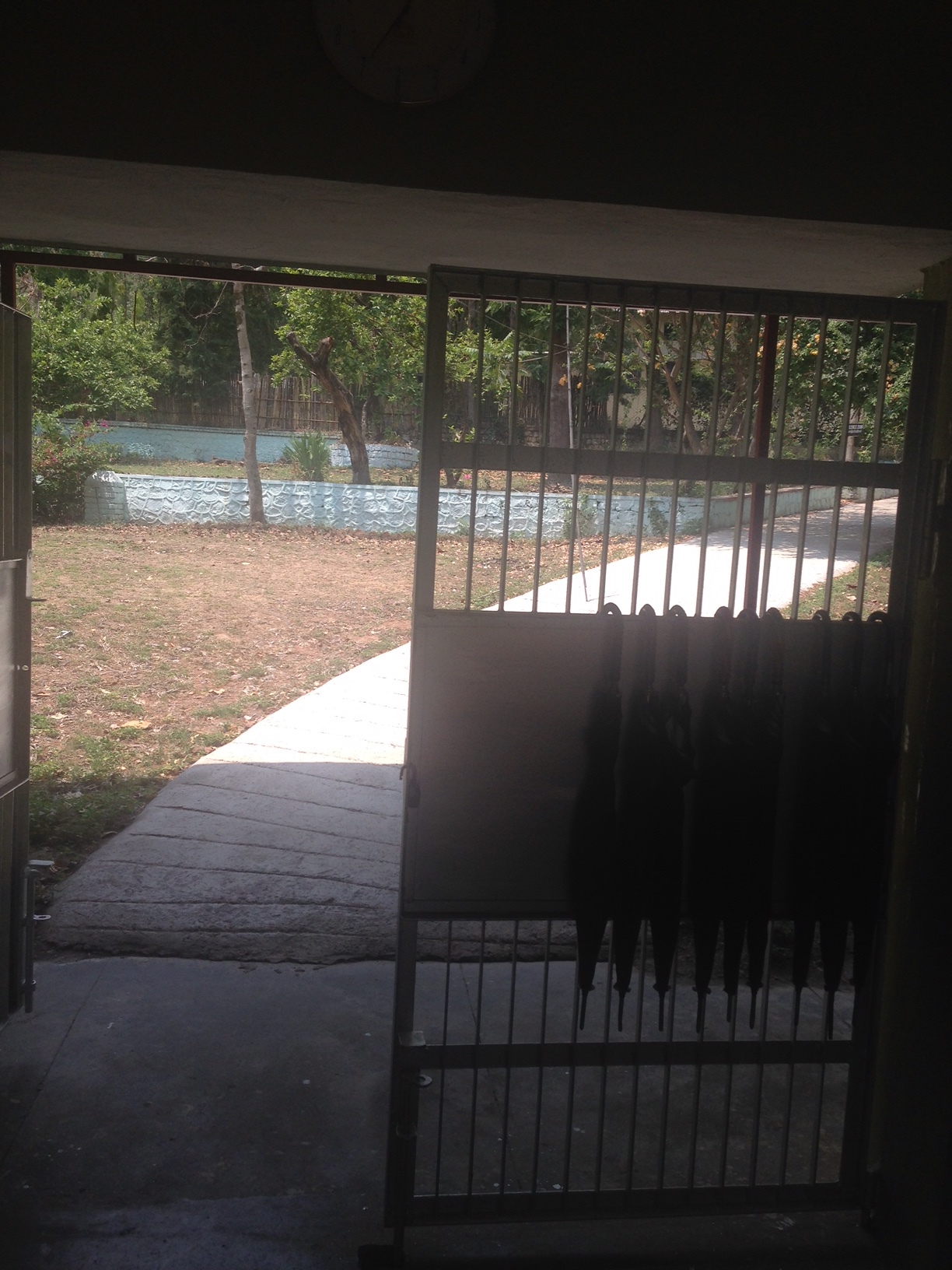 The main gate for the rooms