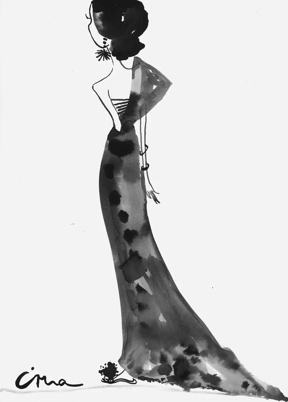 Image of Irma in a sari created for V Beauty by Jasmin Khezri www.irmasworld.com