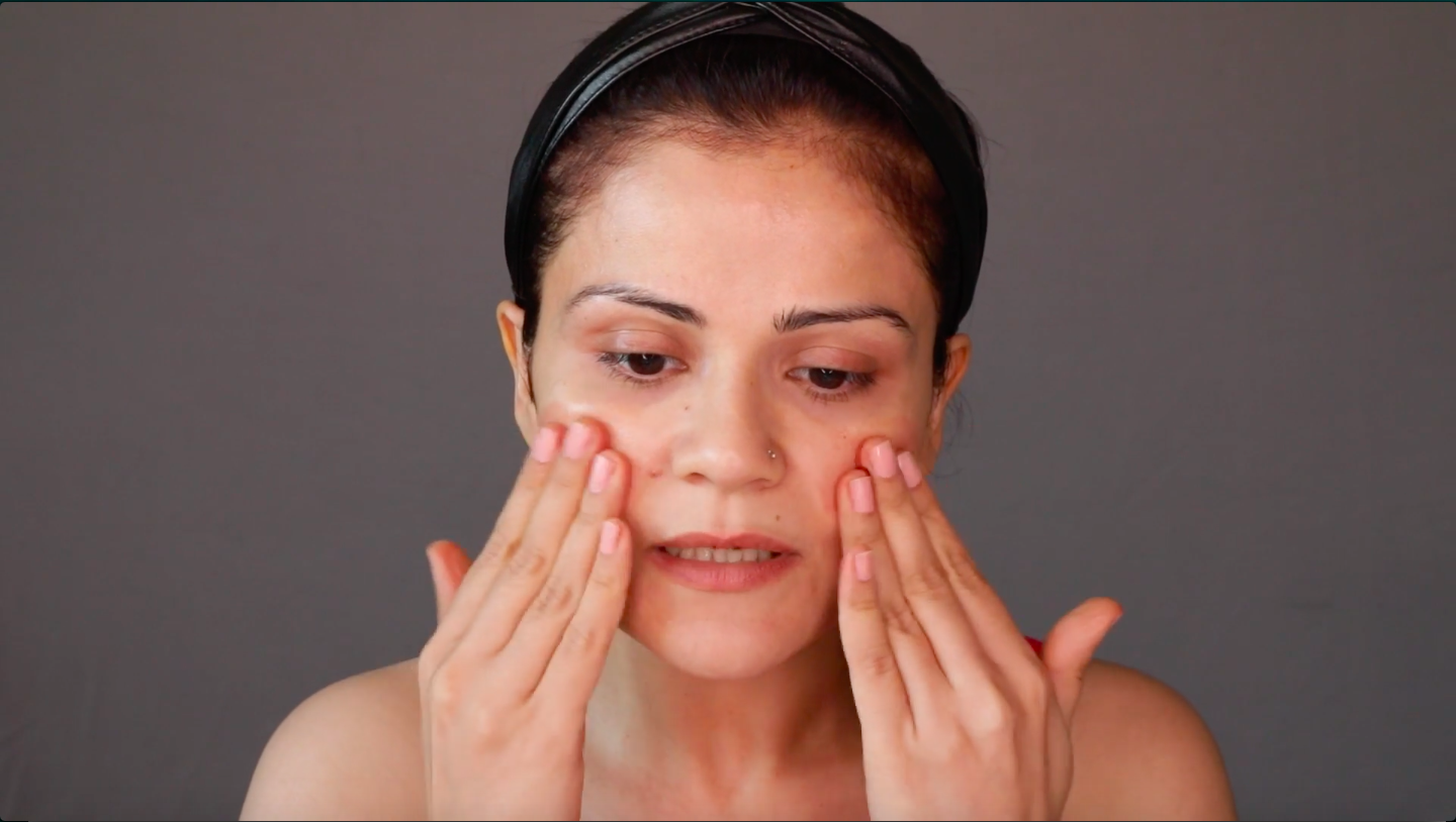 My pre party face lifting massage 