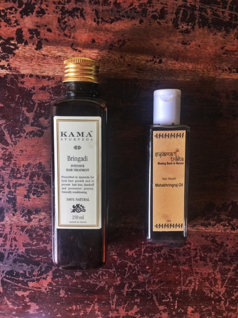 Reduce hair fall and prevent greys with maha bhringraj hair oil