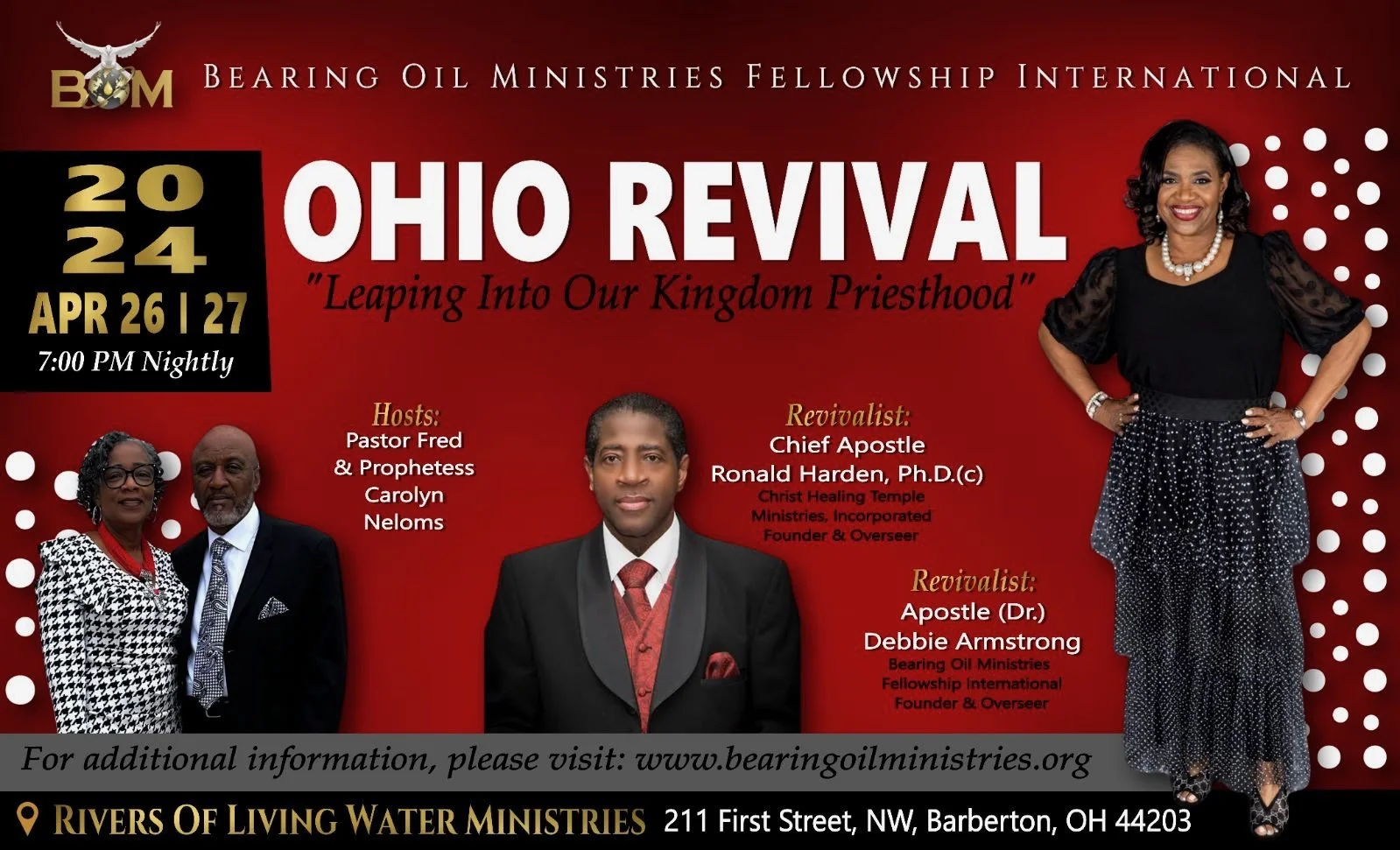 Events — Bearing Oil Ministries