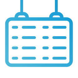 Icon of a flight schedule