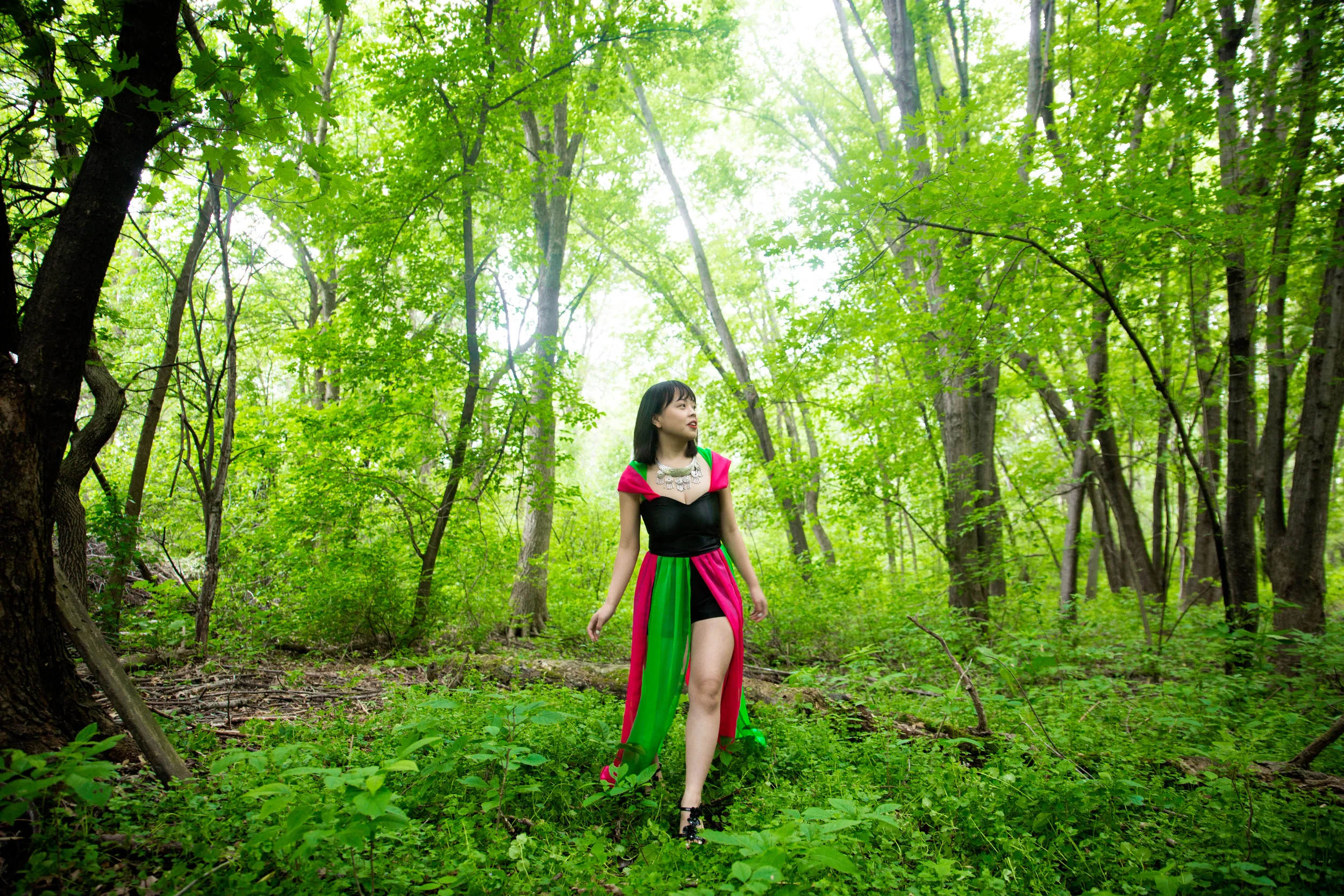 Model: Mihoko Xiong Dress: Kachia Lee Designs Second Shooter: Touchaingkong Yang Assistant: Yer Vang Location: Sister's back yard Jewelry from Hmong ABC