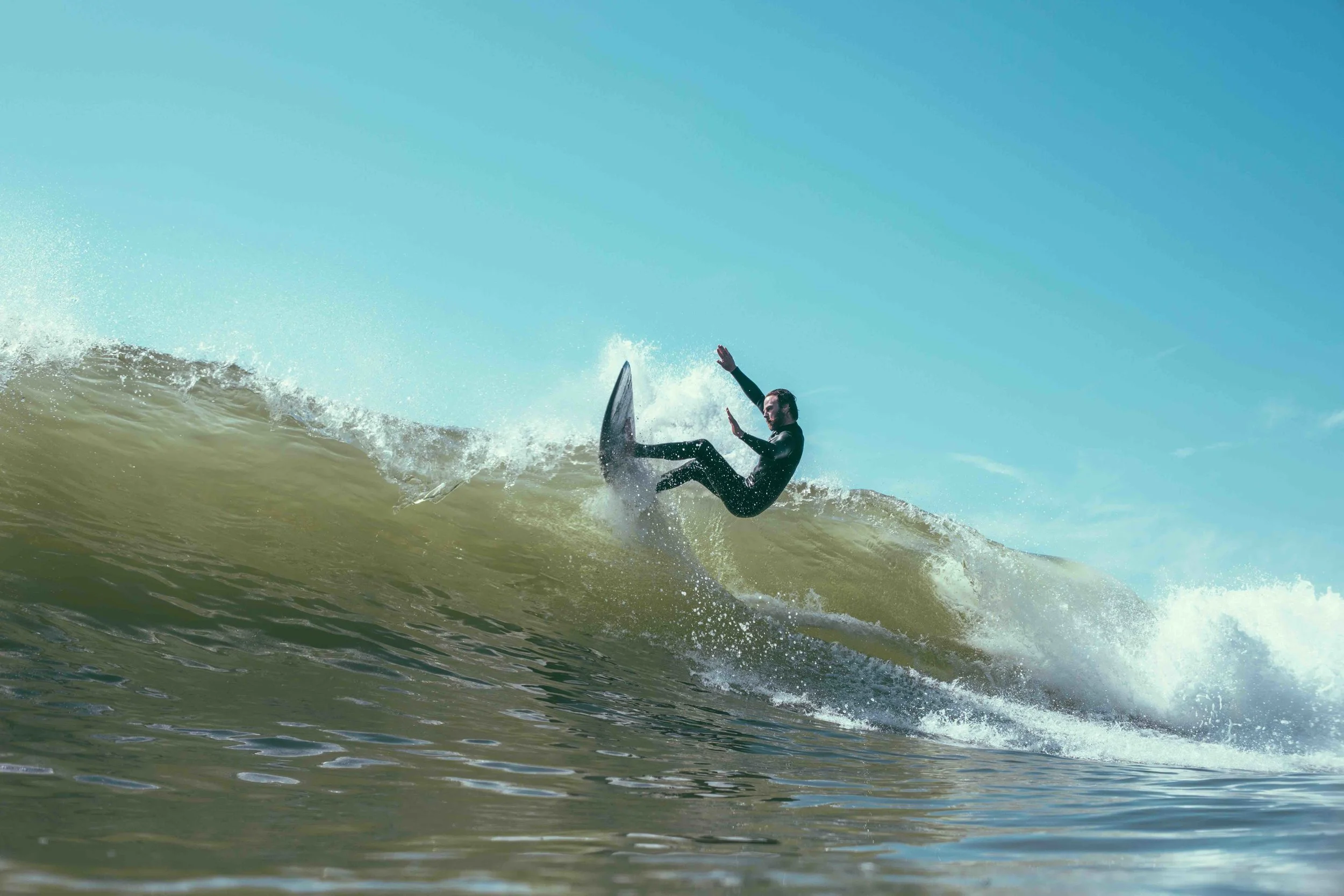 Sakal is as good in the water as he is in the shaping room. Photo: Russell Brownly