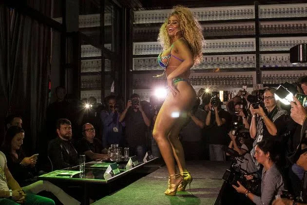 2016 Miss BumBum winner Erika Canela, the first Black Miss BumBum. 