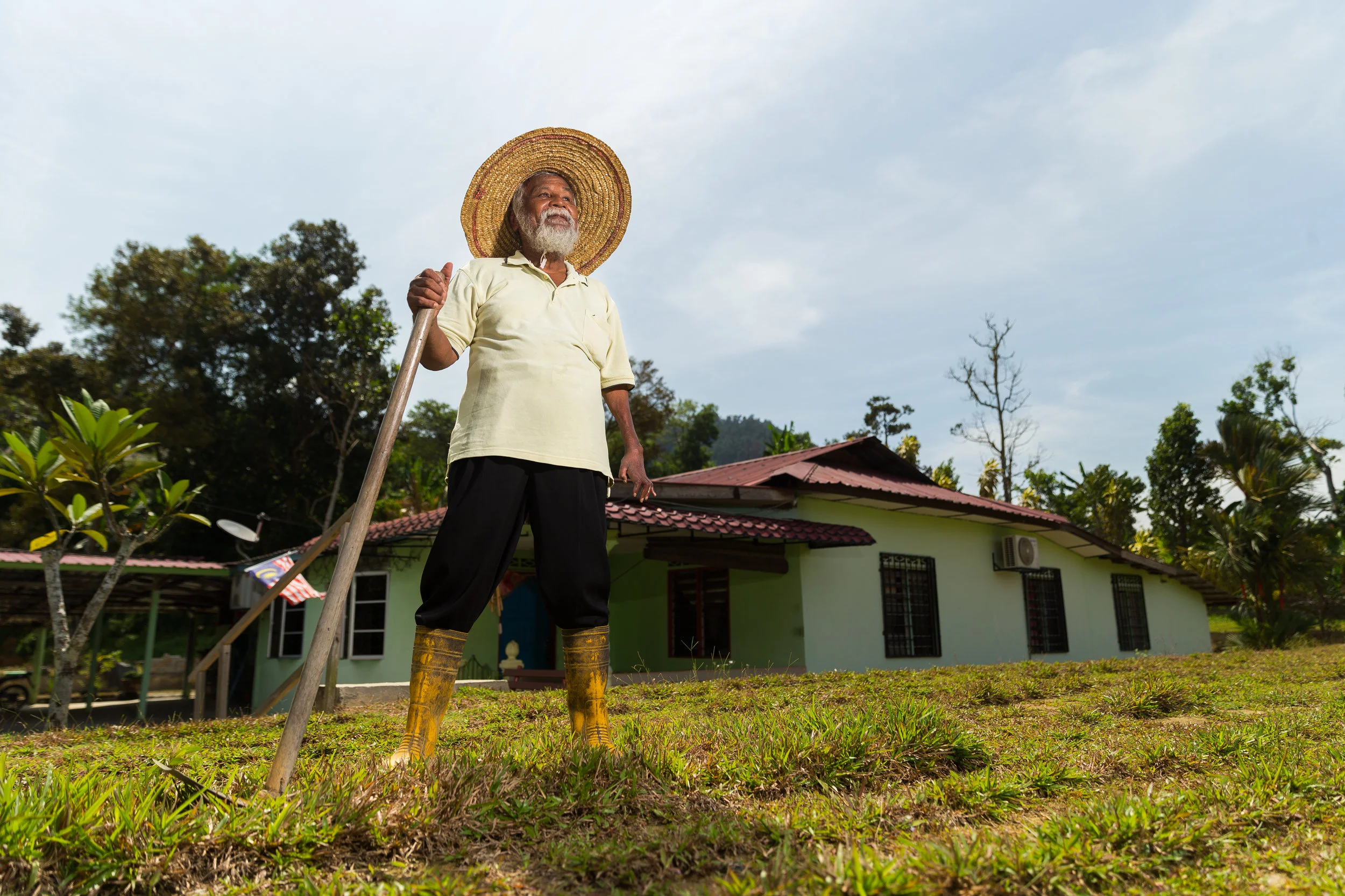 He is the pioneer who helped establish Kampung Bahagia, Bukit Lagong. (photo by Mango Loke)