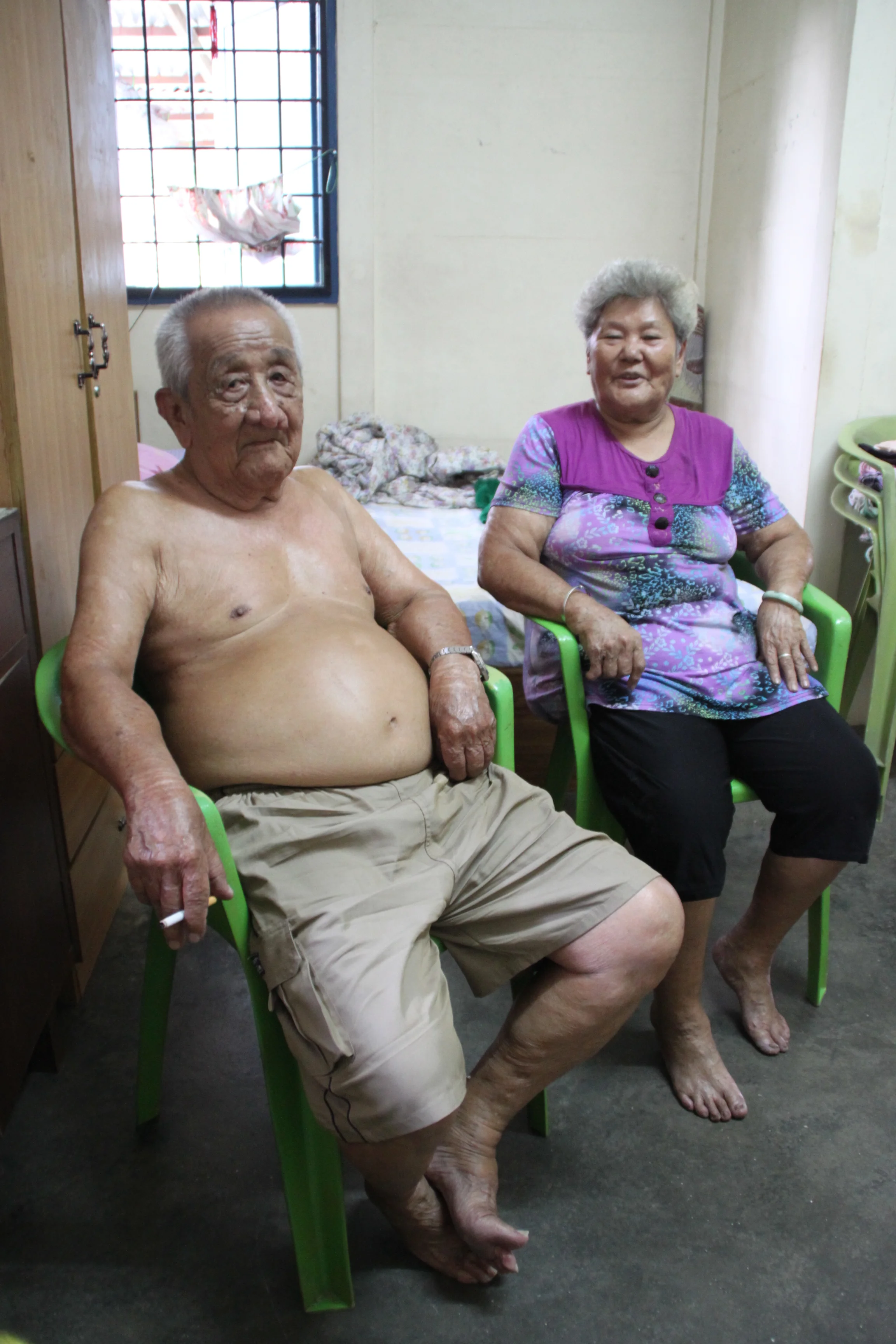 詹光清和蔡英两夫妇居住在中院的结婚楼里。(陈彦妮 摄)