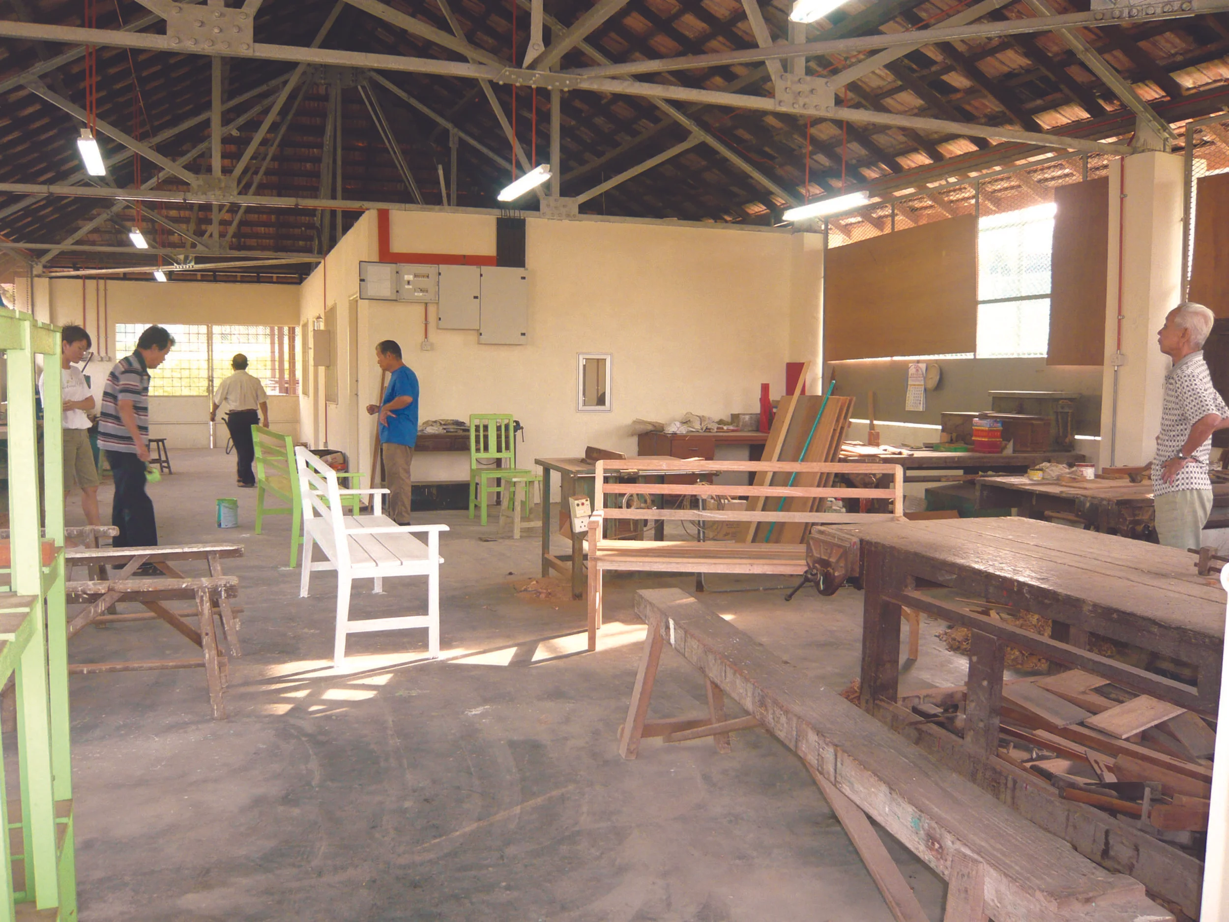 The working environment of the workshop. (photo by Joshua Wong)