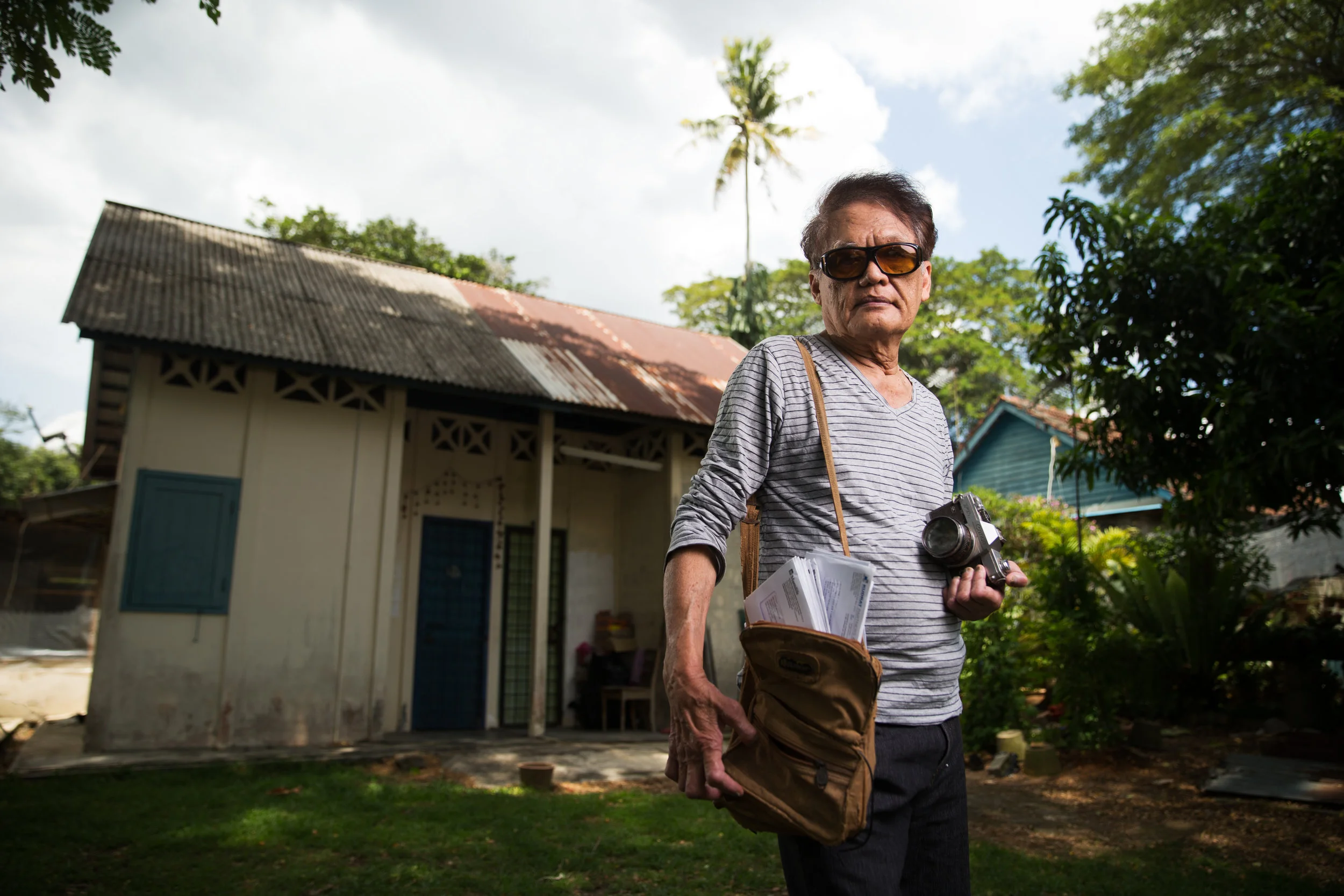 The postman cum cameraman of the Valley of Hope. (photo by Mango Loke)