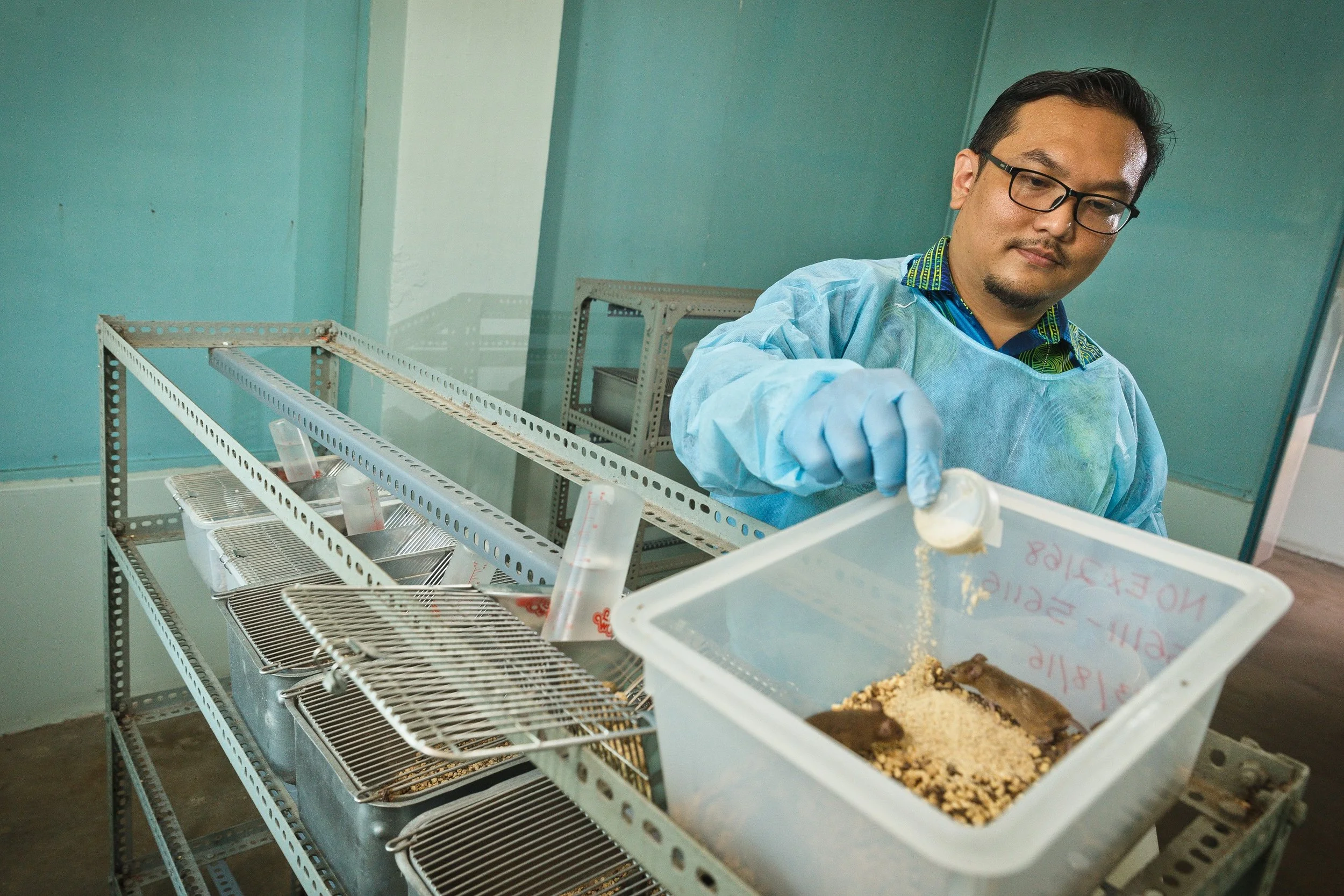 An animal house next to the Research Unit was built for the purpose of experiments. (photo by Mango Loke )