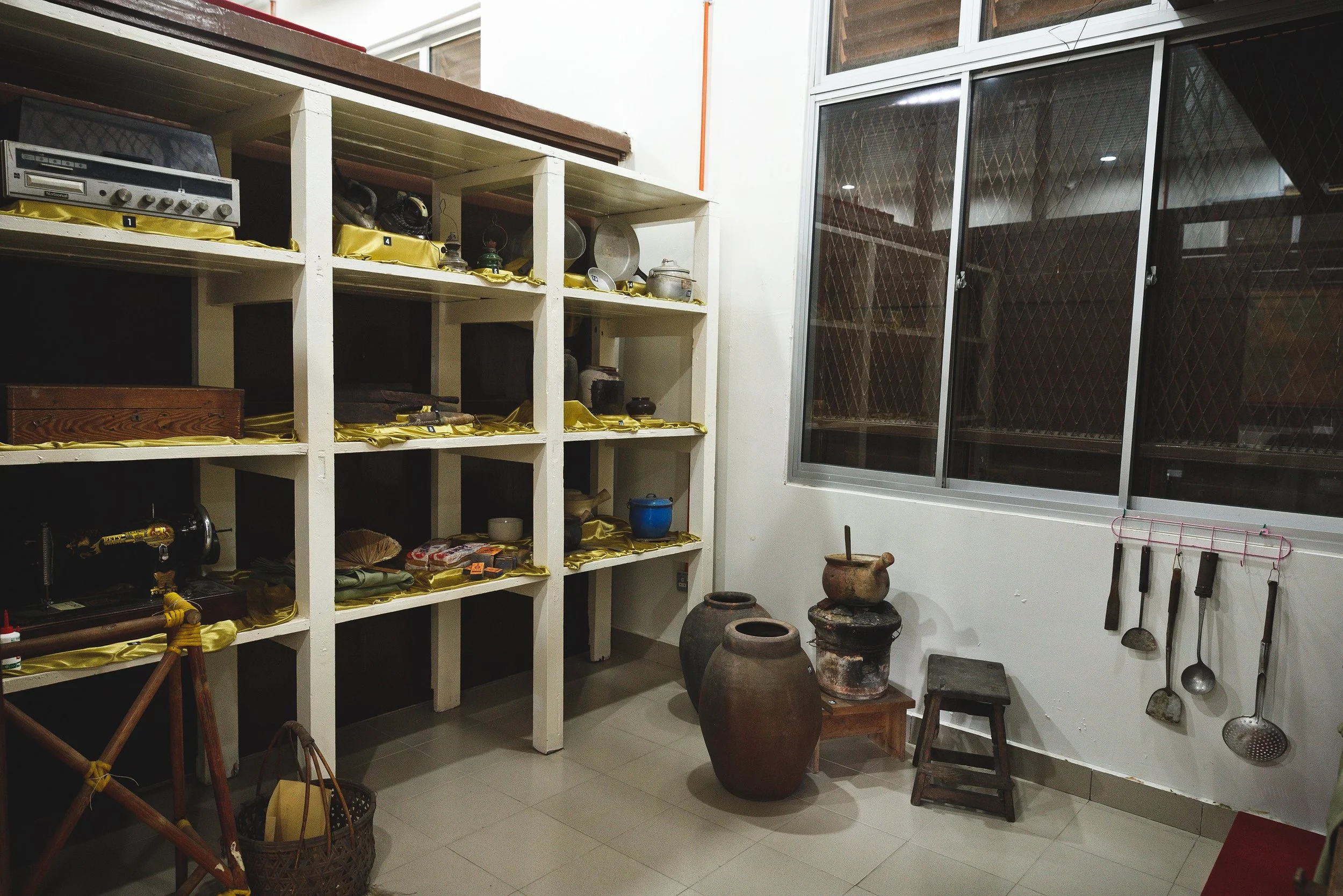 The old utensils of the patients that were used in the chalets. (photo by Mango Loke)