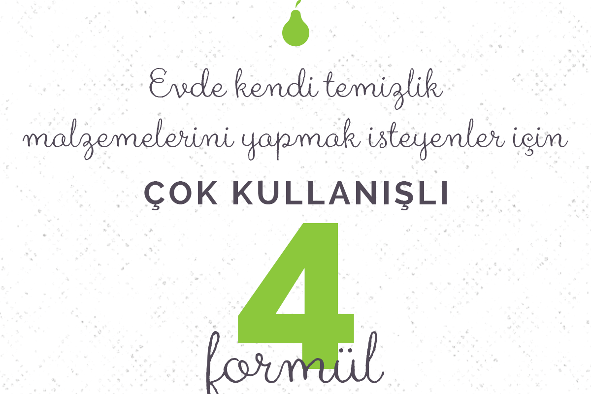 Evde Kimyasal Kullanmadan Temizlik Yapmak İsteyenler İçin 4 Formül 