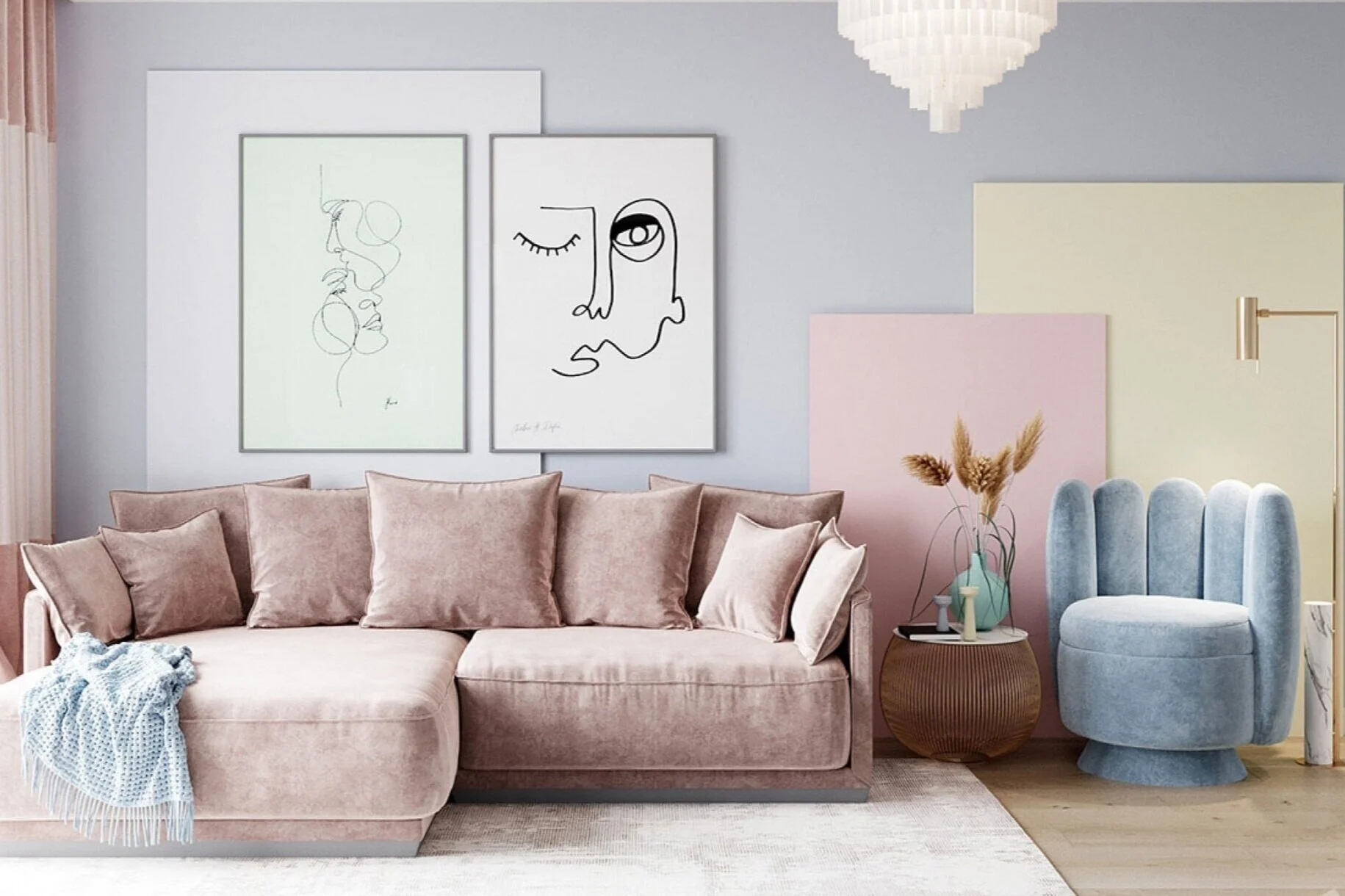 Pastel Tonlarıyla Evinize Renk Katın