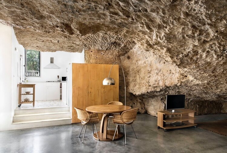 mağara-evi-modern-mağara-iç-mekan