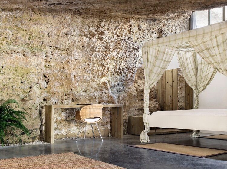 mağara-evi-modern-mağara-iç-mekan-yatak-odası