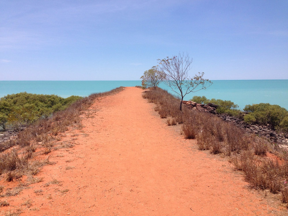 Pink sands at Town Beach