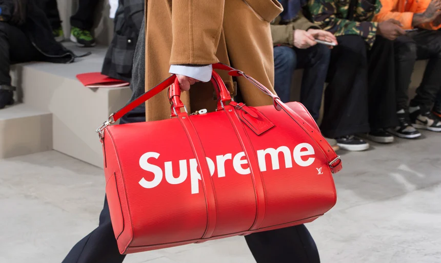 supreme bag leather