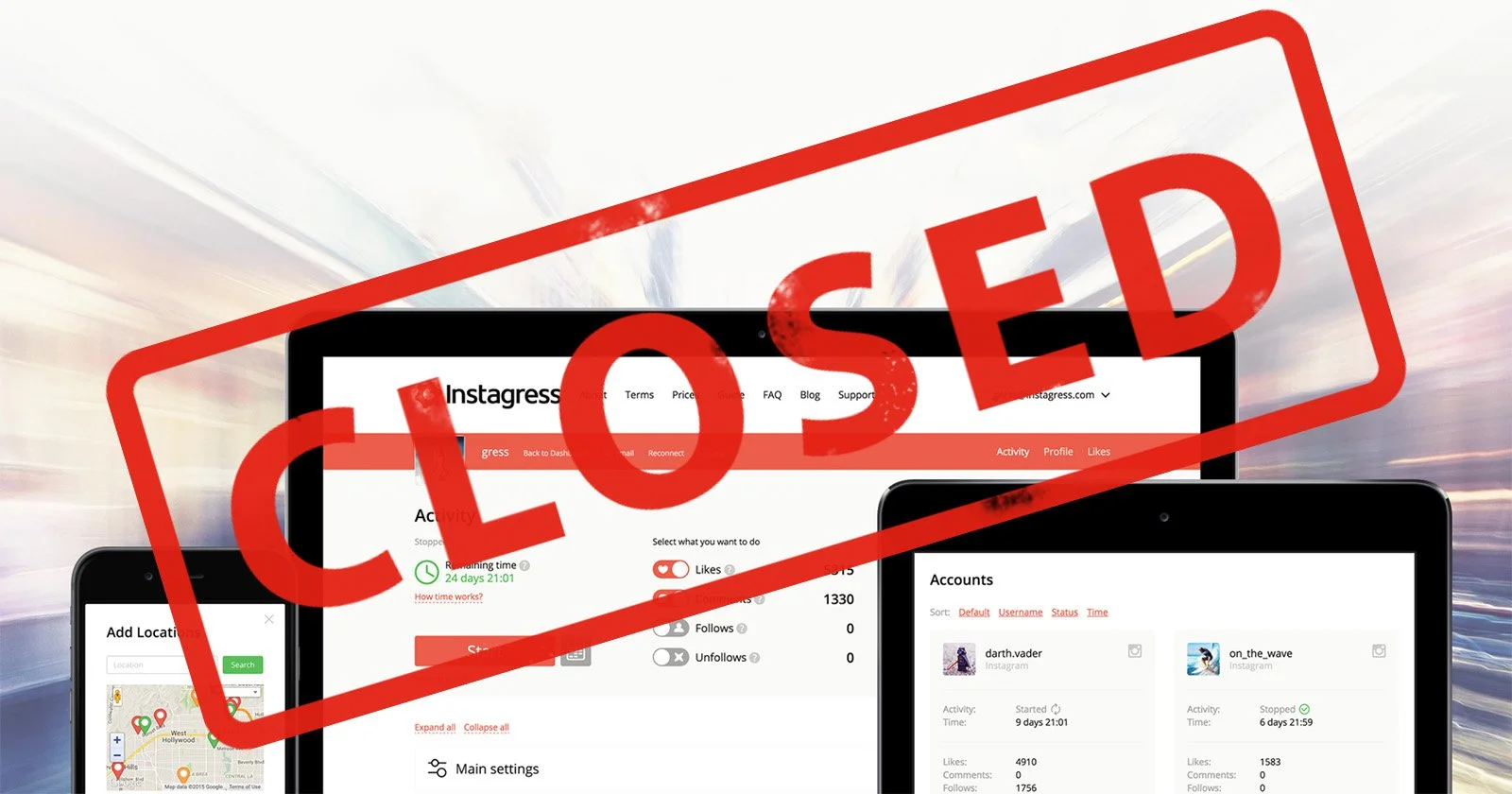Popular Instagram Bot Site Instagress Has Been Shut Down