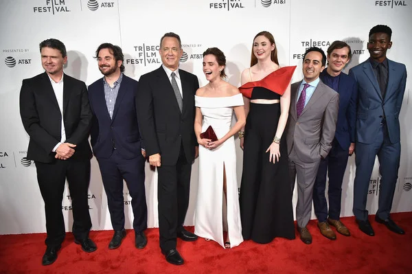Emma Watson and Tom Hanks attends premiere for "The Circle"