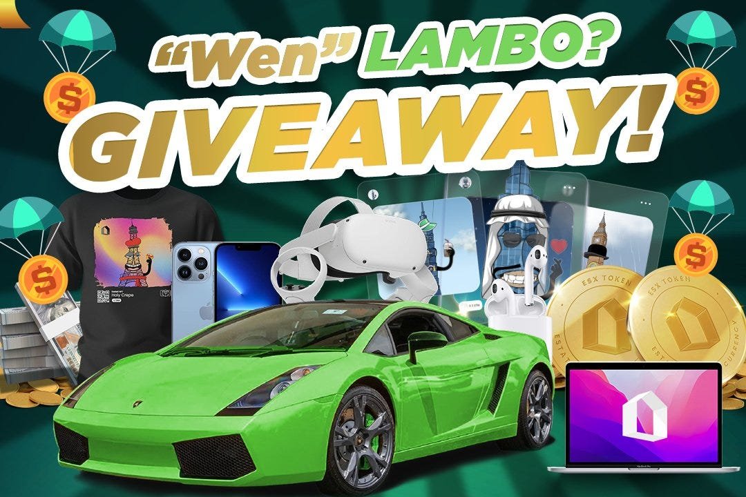 Real Estate Tokenization Platform EstateX Giving Away a Lamborghini Gallardo