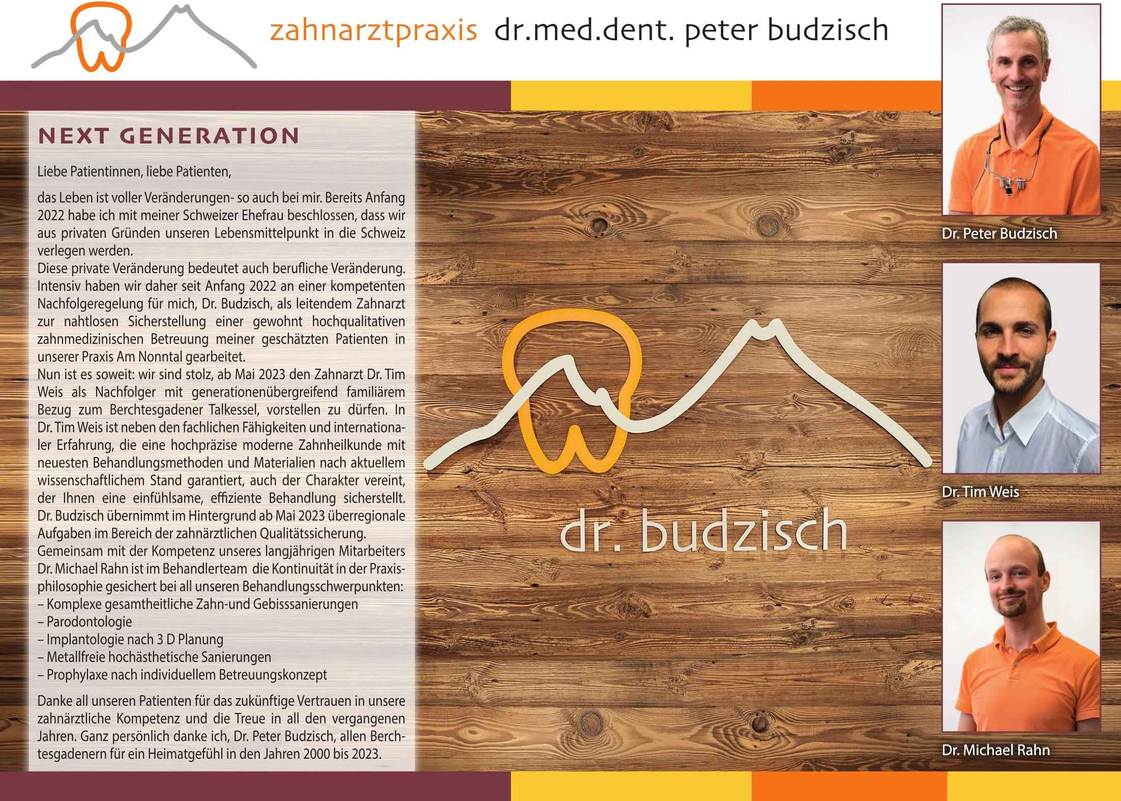 Aktuelle Info zur Nachfolgeregelung