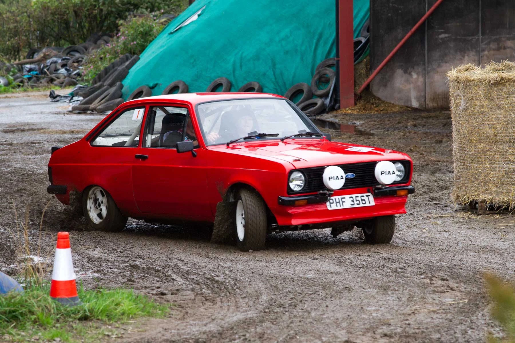 Overall winners Guy Woodcock & Ali Cooper, Ford Escort 2000