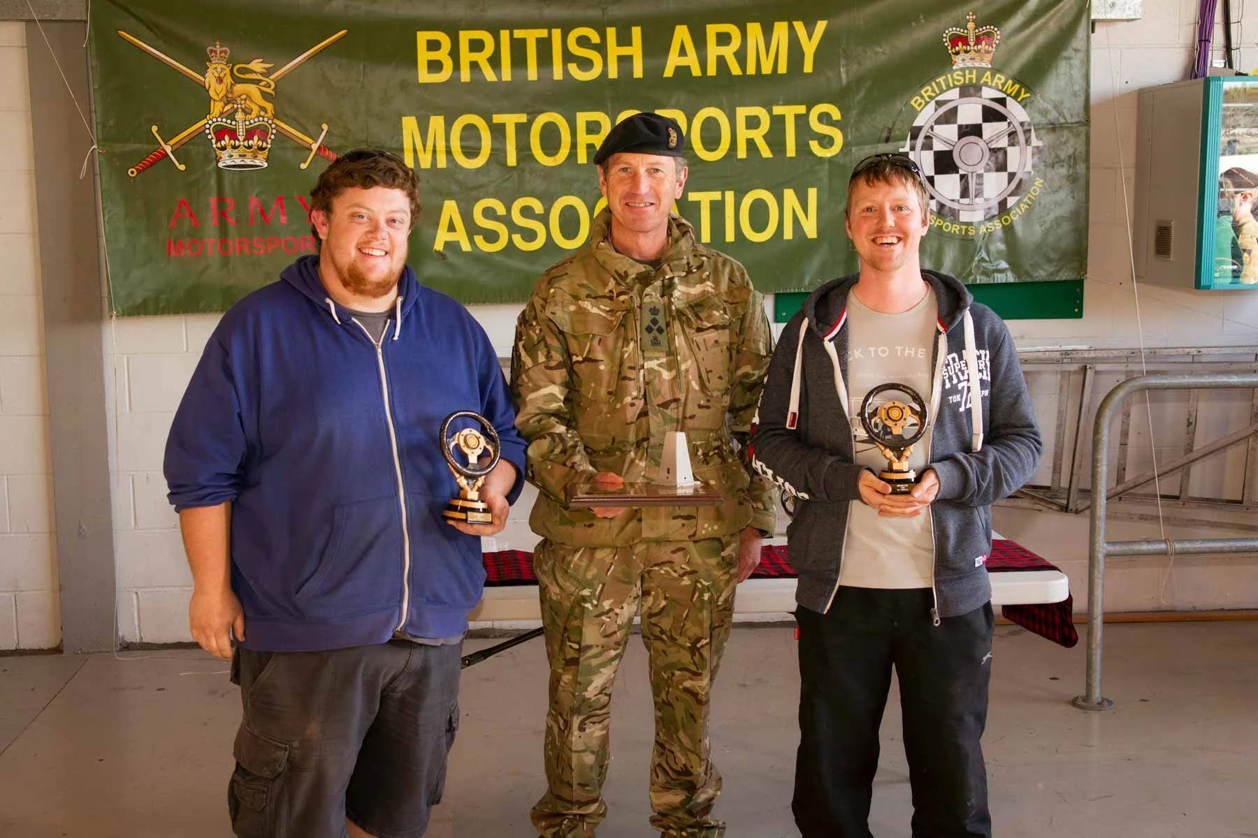 Winners Kevin Fulton and Alan Morrison
