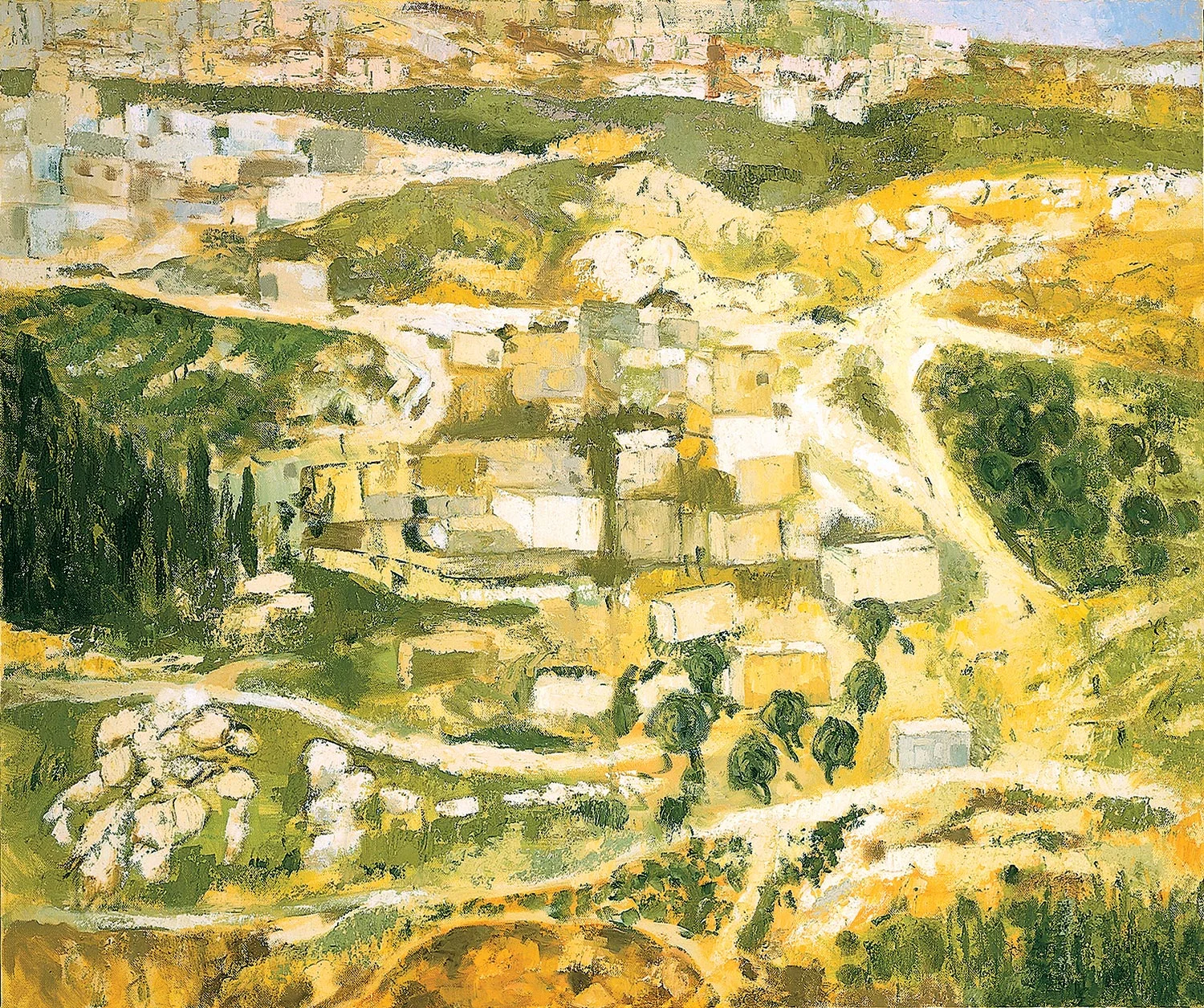   View From Jerusalem , 2000, 86 x 70” 
