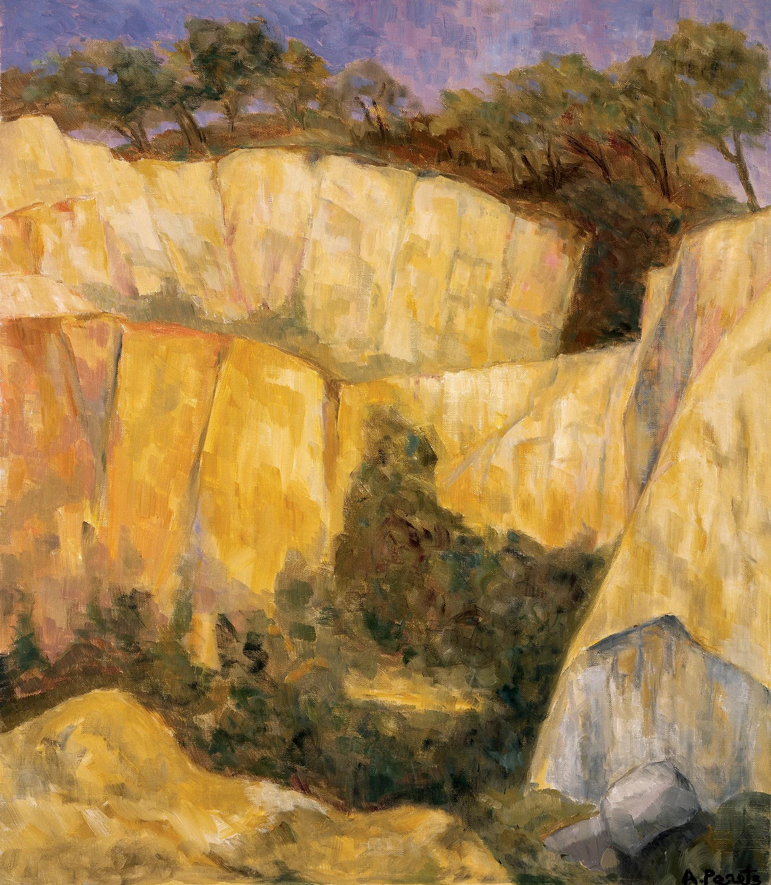   Tamariu, Spain Quarry , 1998, 66 x 66” 