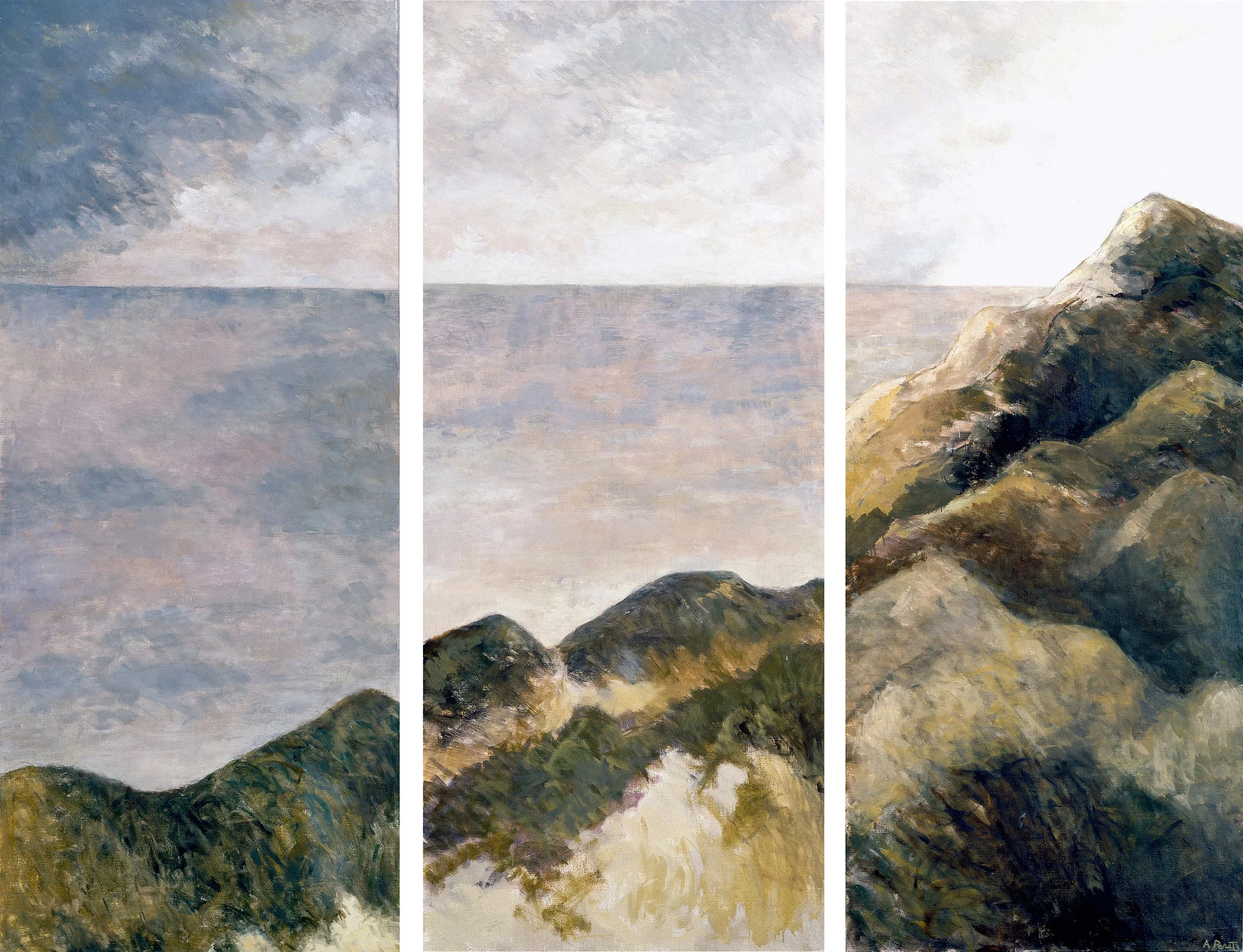   Truro Dune   #4 , Triptych, 1995, 66 x 54” 