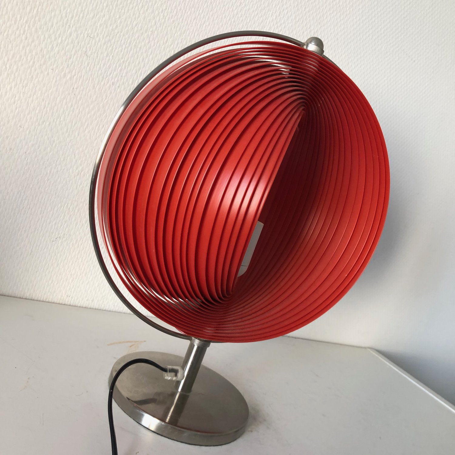 Lampe de poche Vintage LED Métal rouge