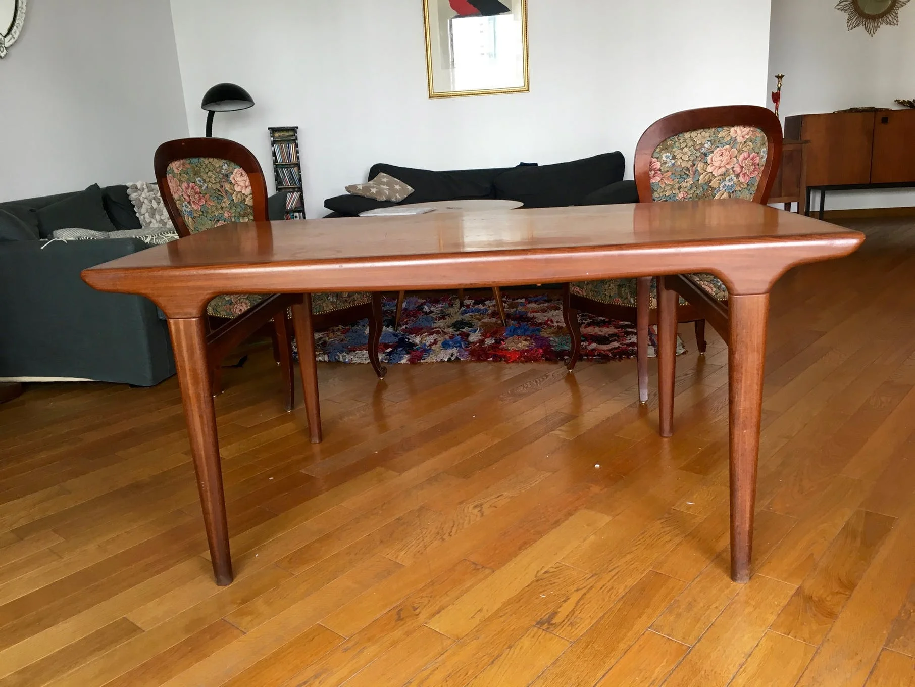 Table vintage Table design Uldum Mobelfabrik Samcom Danemark Table scandinave Johannes Andersen Table en teck table palissandre table salle à manger table rallonge design scandinave .jpg