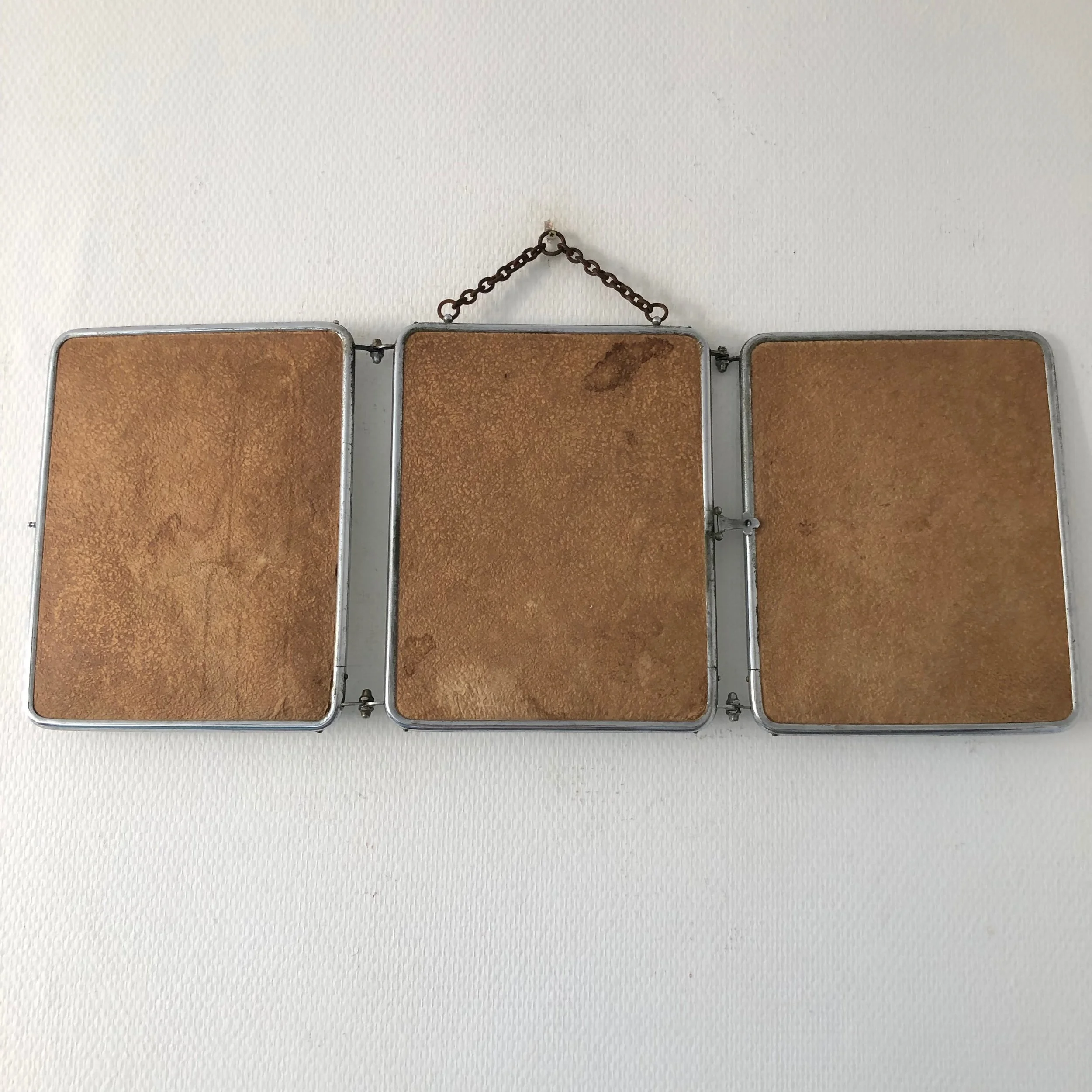 Miroir triptyque de barbier miroir Art Déco miroir vintage miroir rétro miroir ancien miroir français miroir 1930 miroir barbier miroir Arpin 1.jpeg