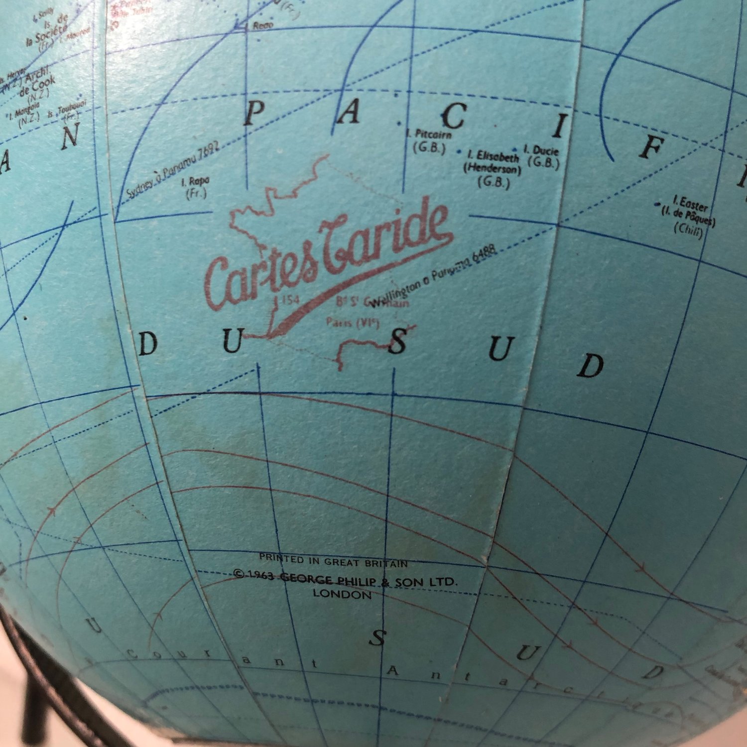 Globe Terrestre Lumineux Taride 1960s 