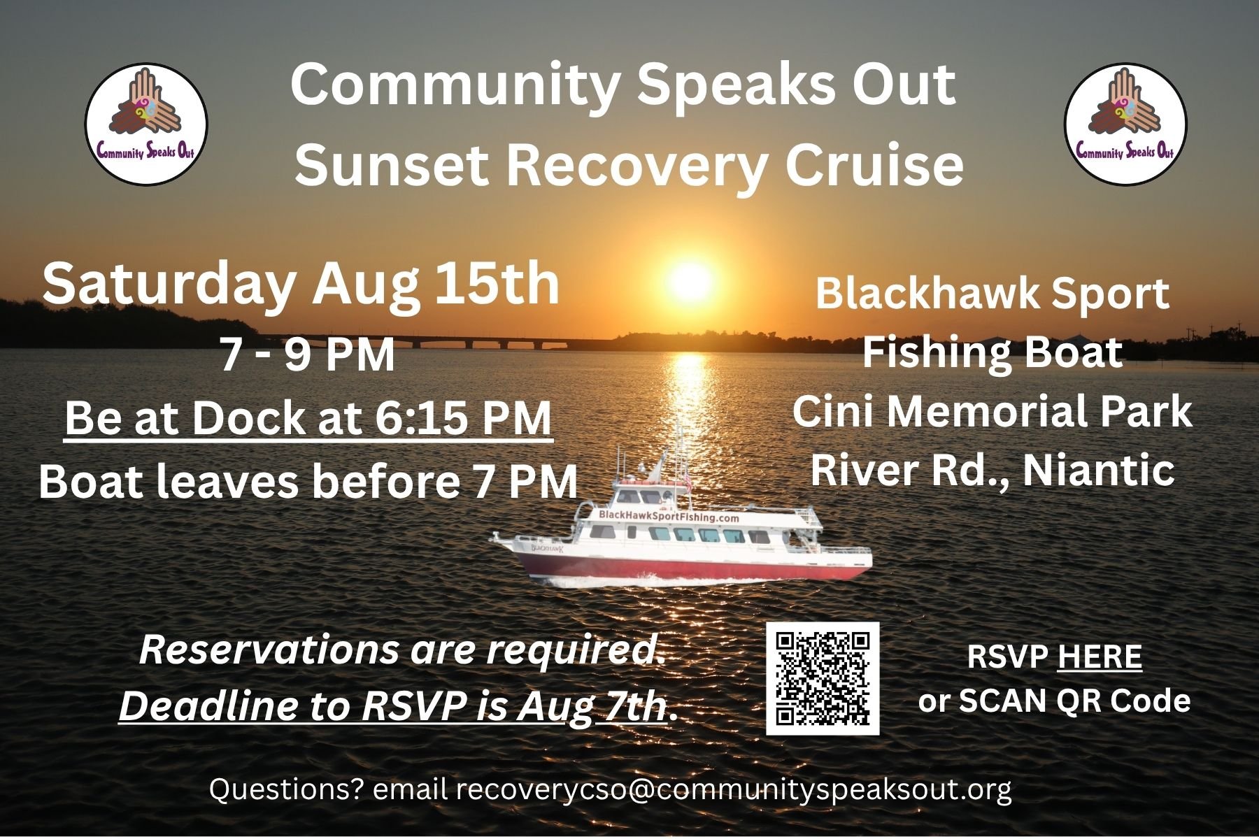 Sunset Cruise Recovery Event