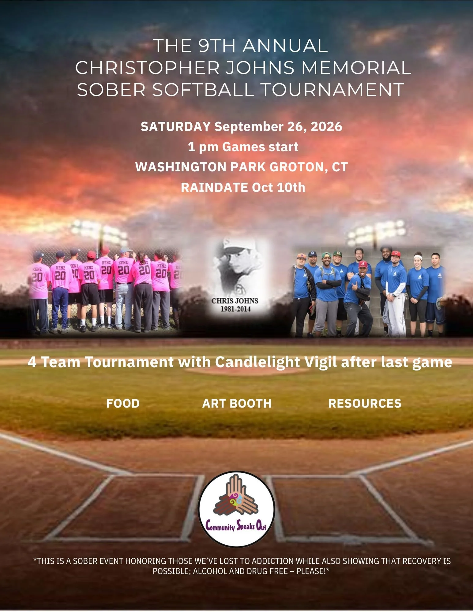 9th Annual Sober Softball Tournament