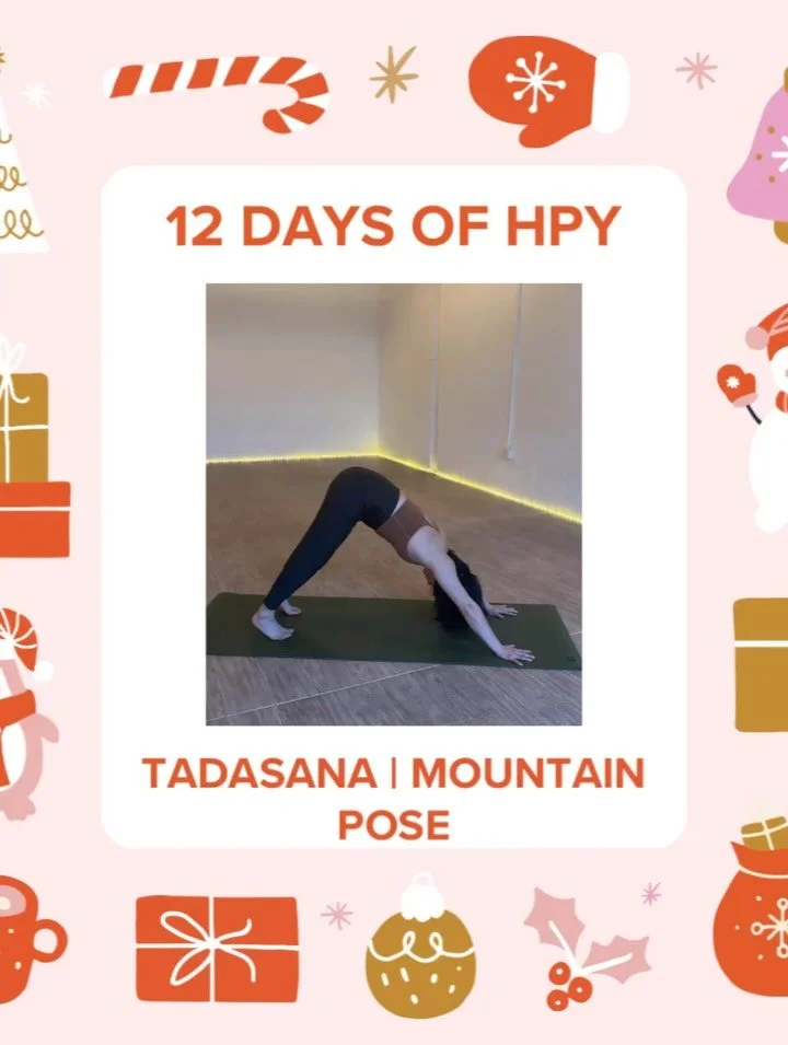 🌟❄️⛄️ 12 DAYS OF HPY ⛄️❄️🌟 Tadasana | Mountain Pose ⛰️🧭 Swipe ➡️➡️ to learn more about this foundational asana 🌟
-
Tadasana is your anchor. It&rsquo;s where you dial in your alignment, reconnect to your breath, and choose intention before moving 