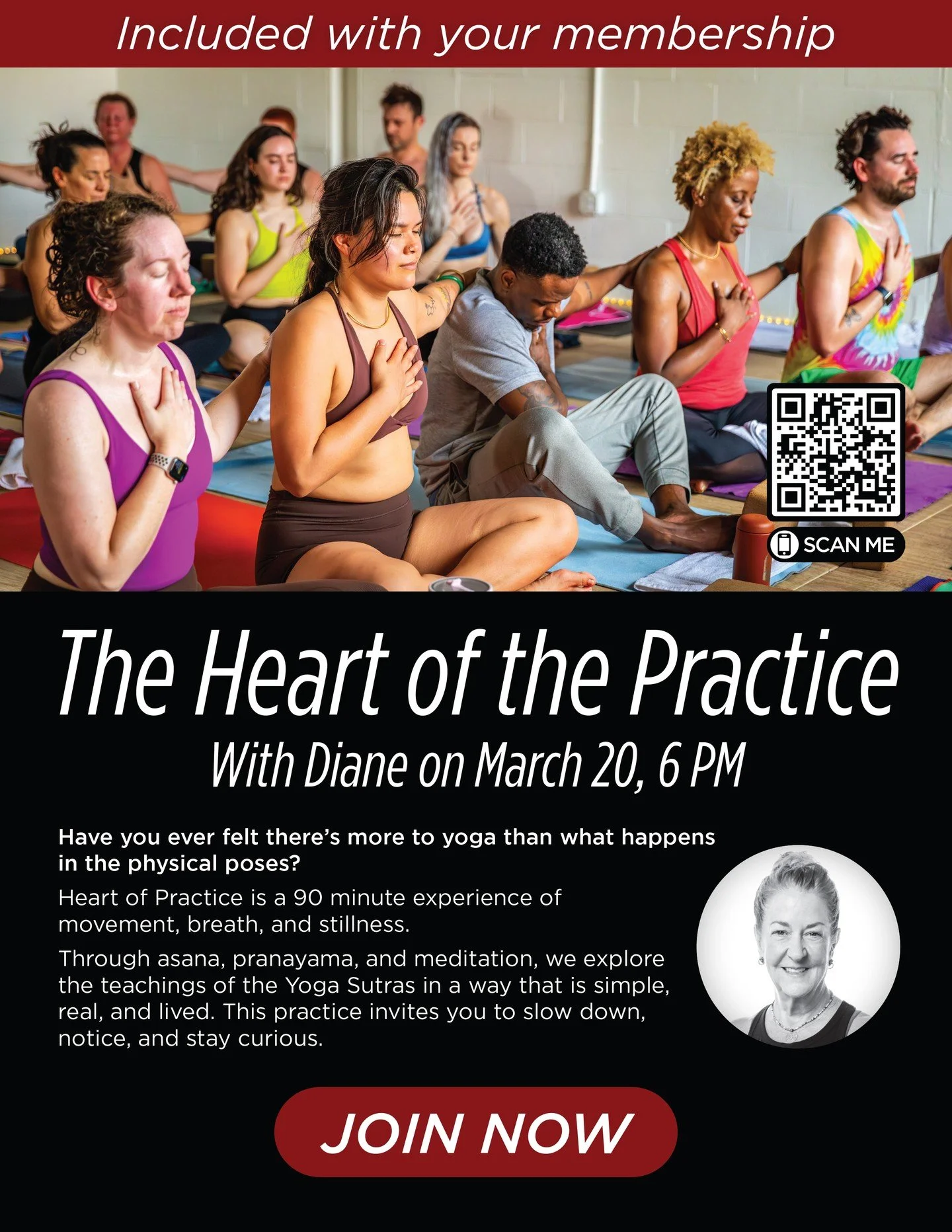 Heart of Practice is a 90 minute experience of movement, breath, and stillness.

👉 Sign up now: https://momence.com/l/K1hVAKnV

Through asana, pranayama, and meditation, we explore the teachings of the Yoga Sutras in a way that is simple, real, and 