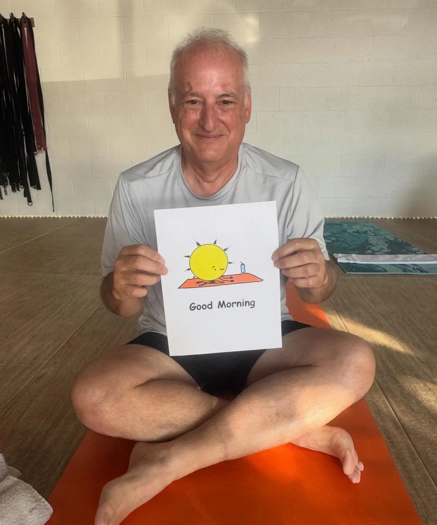 Say hi to one of our awesome students, Jim! Jim shared a self portrait he made of practice 🧡🧡 He shared the practice makes him feel happy and connected! How does practice make you feel? Comment below! ⤵️