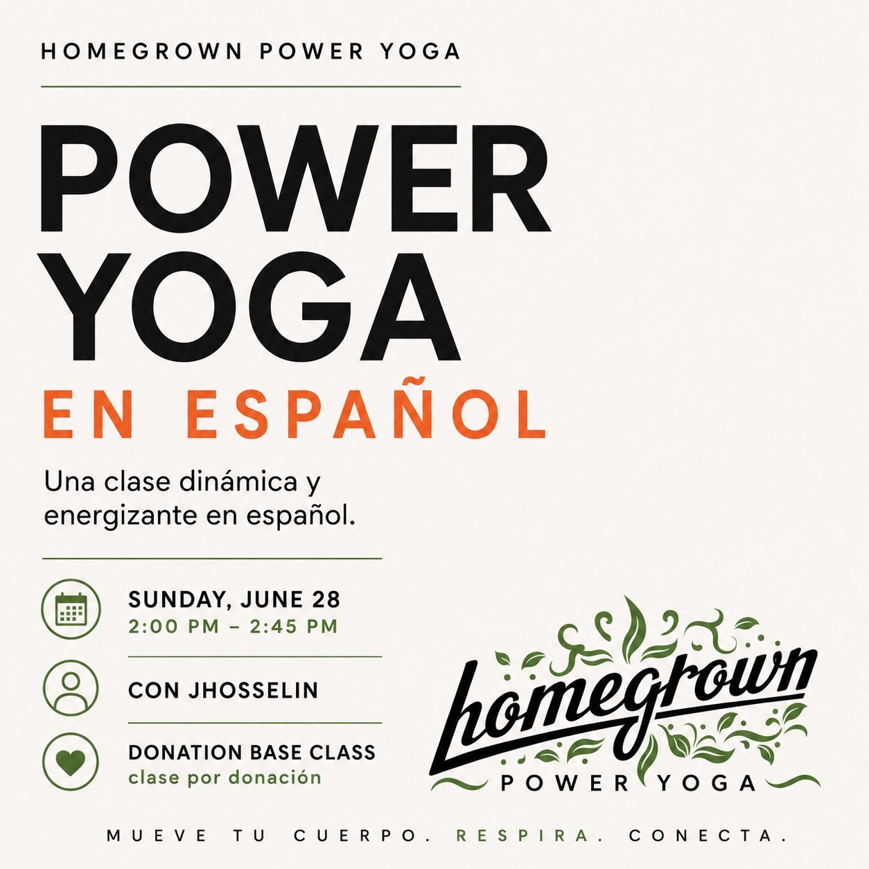 Have you ever wanted to try yoga but felt like you didn&rsquo;t belong?

We created Power Yoga en Espa&ntilde;ol with Jhosselin to change that A welcoming space where Spanish speakers can move, breathe, connect, and practice in their native language 