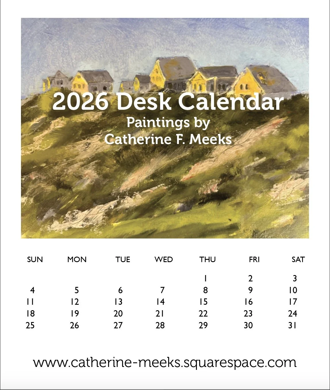 2026 Desk Calendar
